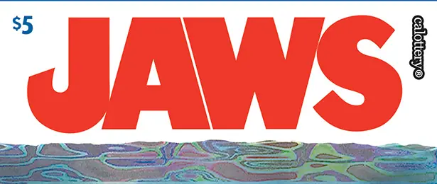 JAWS California scratcher ticket