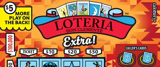 LOTERIA™ Extra! California scratcher ticket