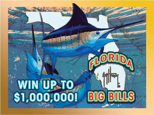 GUY HARVEY© FLORIDA BIG BILLS Florida scratch-off ticket