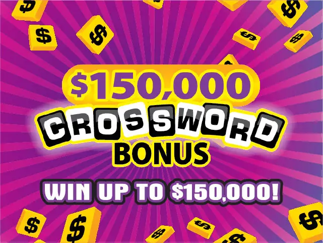 $150,000 CROSSWORD BONUS Florida scratch-off ticket