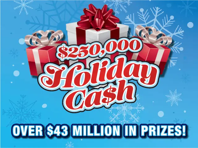 $250,000 HOLIDAY CA$H Florida scratch-off ticket