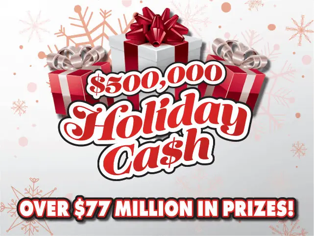 $500,000 HOLIDAY CA$H Florida scratch-off ticket