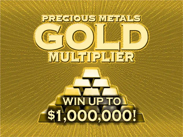 Precious Metals Gold Multiplier Florida scratch-off ticket