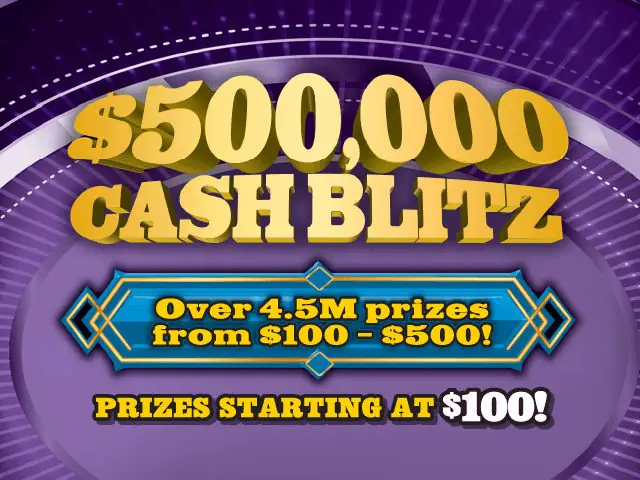 $500,000 Cash Blitz Florida scratch-off ticket
