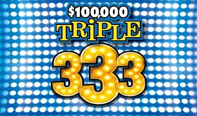 $100,000 TRIPLE 333 Massachusetts scratch ticket ticket