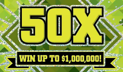50X Massachusetts scratch ticket ticket