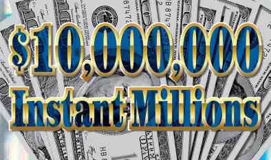 $10,000,000 INSTANT MILLIONS Massachusetts scratch ticket ticket