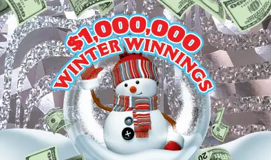 $1,000,000 WINTER WINNINGS Massachusetts scratch ticket ticket