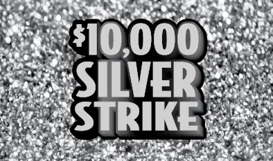 $10,000 SILVER STRIKE Massachusetts scratch ticket ticket