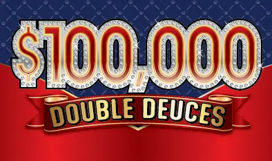 $100,000 DOUBLE DEUCES Massachusetts scratch ticket ticket