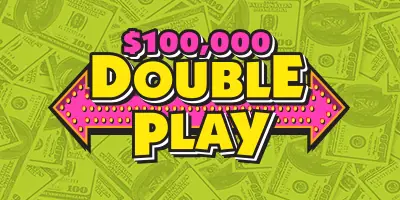 $100,000 DOUBLE PLAY Massachusetts scratch ticket ticket