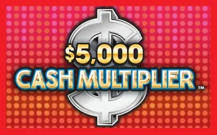 $5,000 Cash Multiplier Michigan scratch-off ticket
