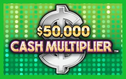 $50,000 Cash Multiplier Michigan scratch-off ticket
