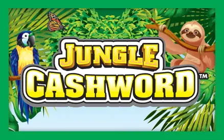 Jungle Cashword Michigan scratch-off ticket
