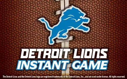 Detroit Lions Michigan scratch-off ticket