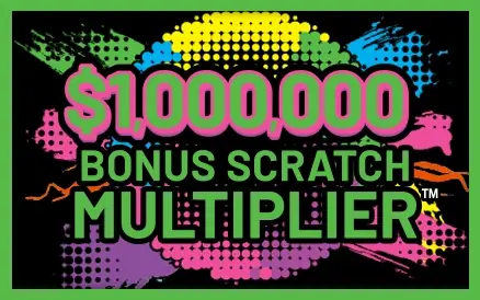 $1,000,000 Bonus Scratch Multiplier Michigan scratch-off ticket