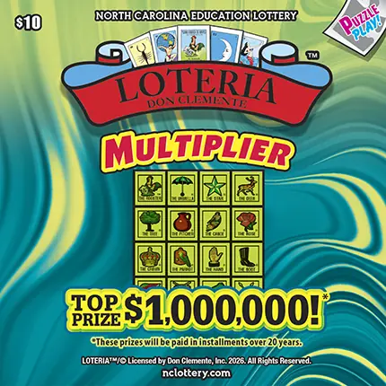 LOTERIA™ MULTIPLIER North Carolina scratch-off ticket