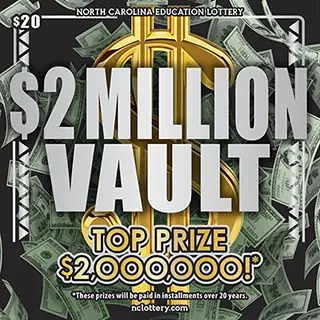 $2 MILLION VAULT North Carolina scratch-off ticket