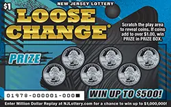 Loose Change New Jersey scratch-off ticket