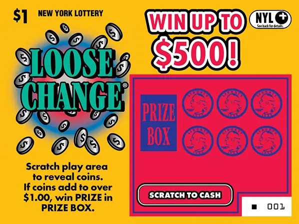 LOOSE CHANGE New York scratch-off ticket