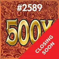 500X Texas scratch-off ticket