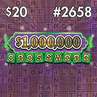 $1,000,000 CROSSWORD Texas scratch-off ticket