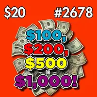 $100, $200, $500 OR $1,000! Texas scratch-off ticket