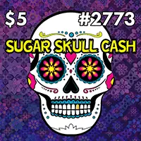 Sugar Skull Cash Texas scratch-off ticket